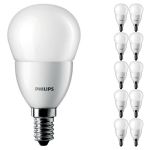 Mehrfachpackung 10x Philips Corepro LED Lustre E14 Kugel Matt 2.8W 250lm - 827 Extra Warmweiß | Ersatz für 25W