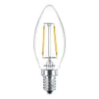 Philips Corepro LED Kerze E14 Fadenlampe Klar 2W 250lm – 827 –  | Ersatz für 25W