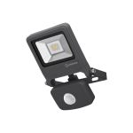 Ledvance Projecteur LED Endura Noir 10W 800lm 100D - 840  | IP44 - Détecteur de mouvement et de lumière - Symétrique