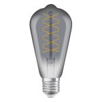 Ledvance Vintage 1906 LED E27 Edison Smoke 7.8W 360lm - 818  | Dimmable - Remplacement 30W