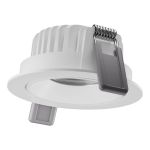 Ledvance Spot LED Adjust Aluminium Blanc 8W 680lm 36D - 930 Blanc Chaud | Diamètre 83mm - IP20 - Meilleur Rendu De Couleur - Dimmable