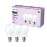 Lot 3x Philips Ampoule LED E27 Spot Dépolie 7W 806lm - 827 