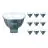 Lot 10x Philips Master LED Spot GU5.3 MR16 7.5W 621lm 36D - 930 Blanc Chaud | Meilleur rendu des couleurs - Dimmable - Équivalent 50W