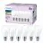 Lot 6x Philips Ampoule LED E27 Poire Dépolie 7W 806lm - 827 